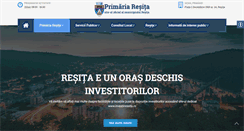 Desktop Screenshot of primaria-resita.ro